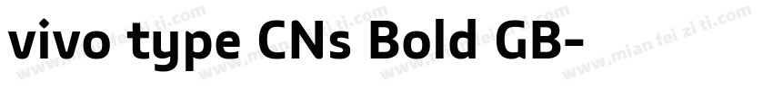vivo type CNs Bold GB字体转换